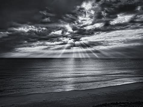 black & white beach pictures.